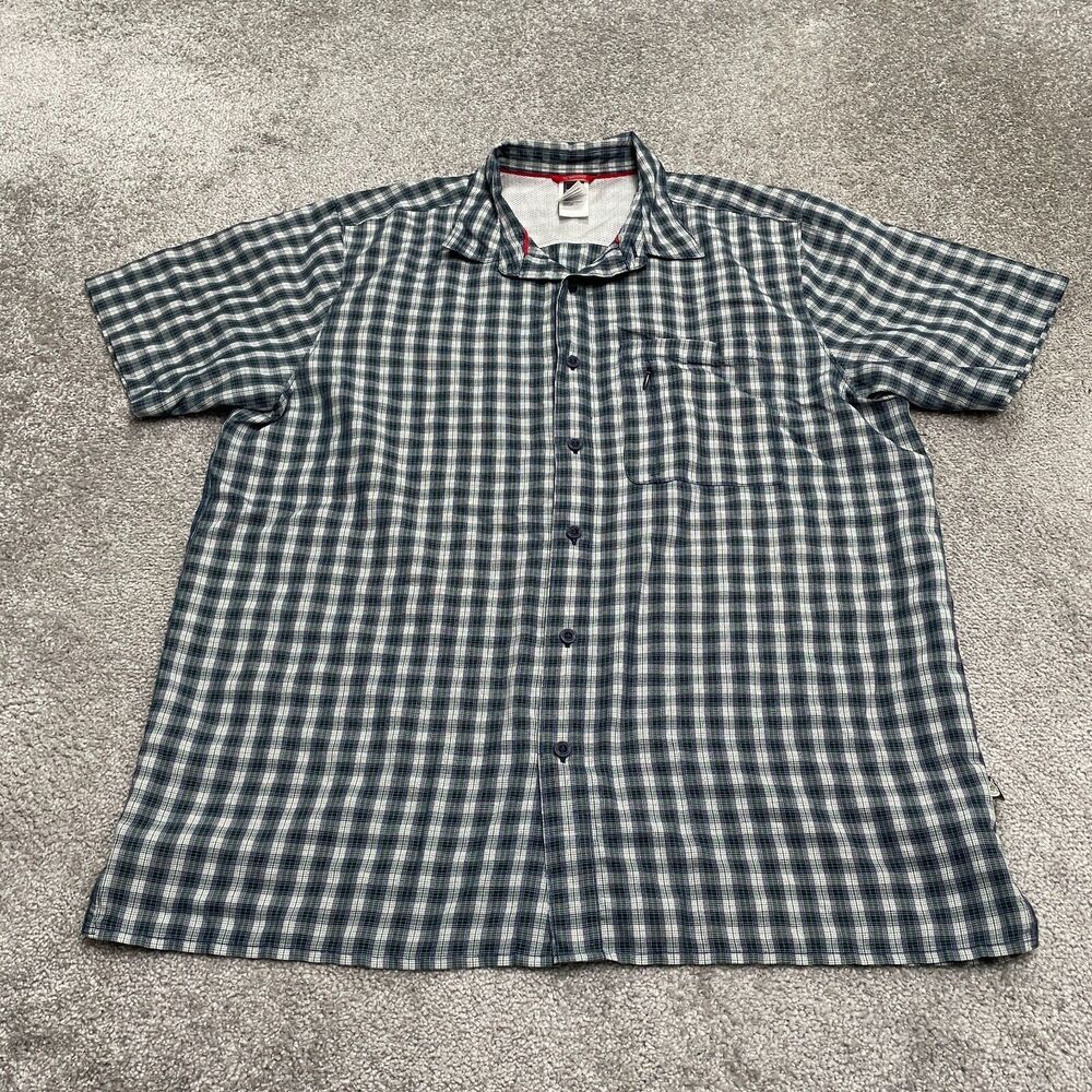 The North Face Plaid Shirt Mens XL Multicolor Short Sleeve Casual Outdoor Top
